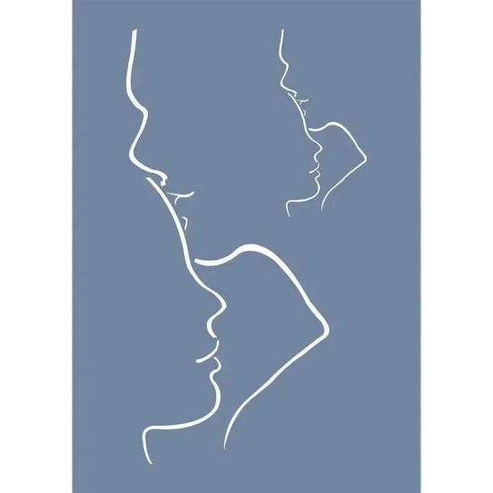 EHSG02 Sevgili Desen Stencil 21x30cm