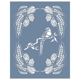 EHT01 Tropikal Desen Stencil 35x45cm