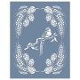 EHT01 Tropikal Desen Stencil 35x45cm