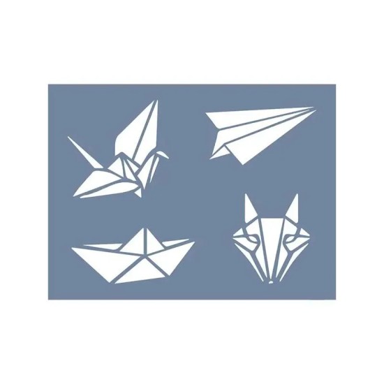 EHVH12 Origami Desen Stencil 15x20cm