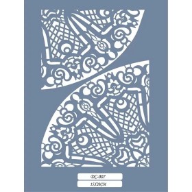 DC07 Desen Dantel Model Stencil 15x20cm