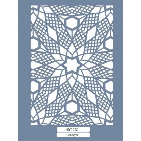 DC12 Geometrik Dantel Model Stencil 15x20cm