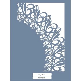 DC25 Dekoratif Dantel Model Stencil 15x20cm