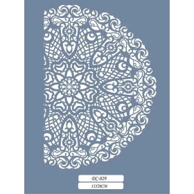 DC29 Mandala Dantel Model Stencil 15x20cm