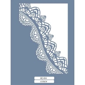 DC34 Dantel Dantel Model Stencil 15x20cm