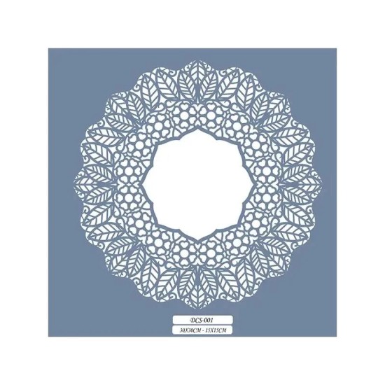 DCS01 Mandala Dantel Model Stencil 15x15cm
