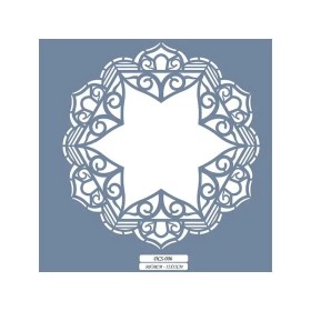 DCS06 Geometrik Dantel Model Stencil 15x15cm