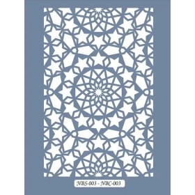 NBC03 Mandala Dantel Model Stencil 21x30cm