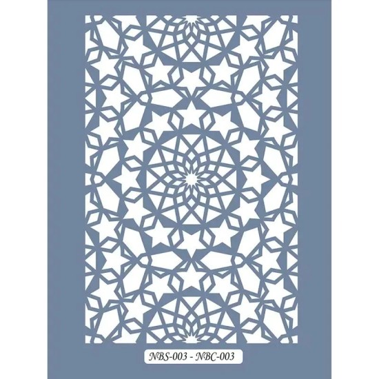 NBC03 Mandala Dantel Model Stencil 21x30cm