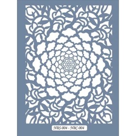 NBC04 Mandala Dantel Model Stencil 21x30cm