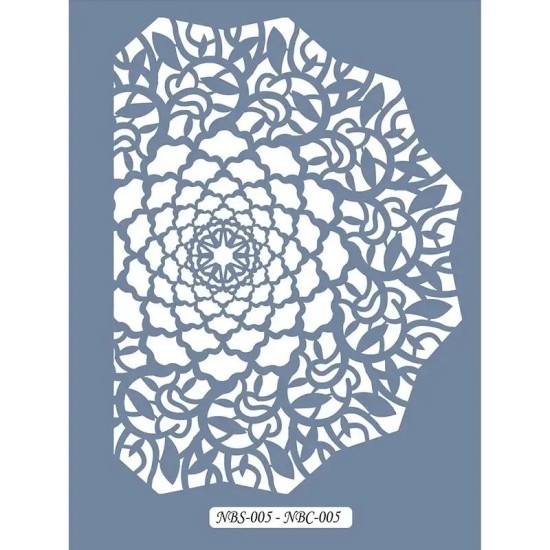 NBC05 Mandala Dantel Model Stencil 21x30cm