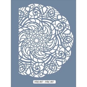 NBC07 Mandala Dantel Model Stencil 21x30cm