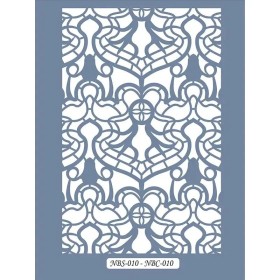 NBC10 Desen Dantel Model Stencil 21x30cm