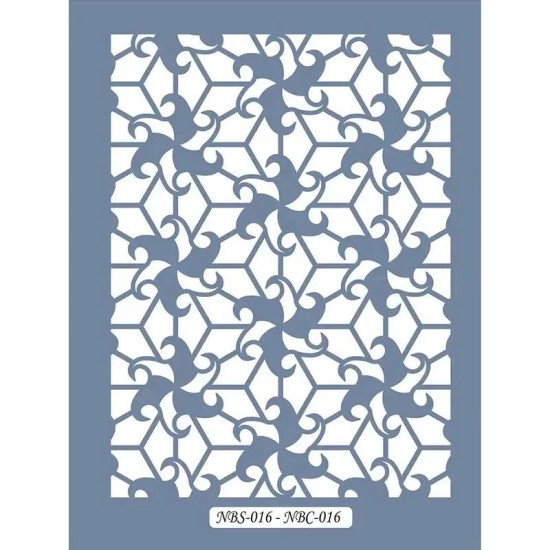 NBC16 Geometrik Dantel Model Stencil 21x30cm