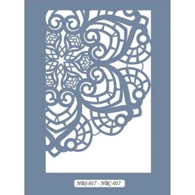 NBC17 Mandala Dantel Model Stencil 21x30cm