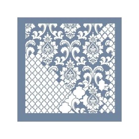 GCSM01 Kolaj Model Grunge Duvar Stencil 25x25cm