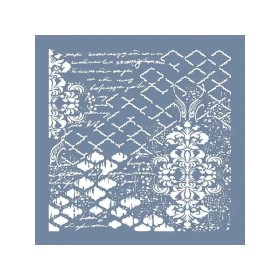 GCSM12 Kolaj Model Grunge Duvar Stencil 25x25cm