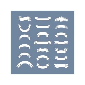 EHFN01 Kurdela Model Desen Stencil 20x20cm