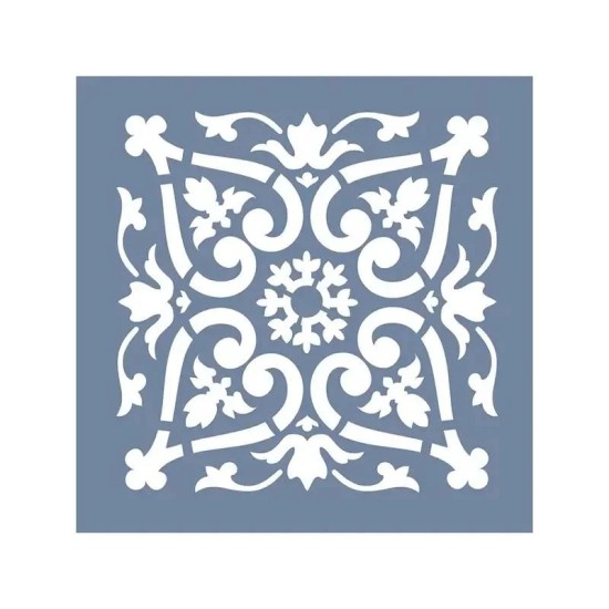 TCS06 Fayans Model Floral Desen Stencil 30x30cm
