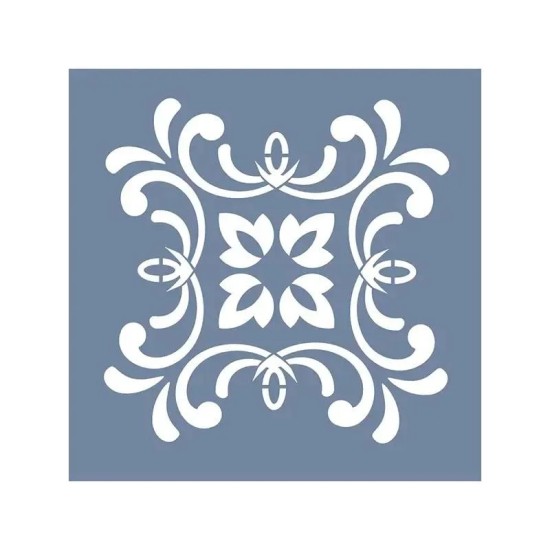 TCS07 Fayans Model Floral Desen Stencil 30x30cm