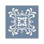 TCS07 Fayans Model Floral Desen Stencil 30x30cm