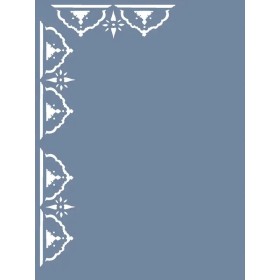 D107 Köşe Bordür Model D Serisi Stencil 15x20cm