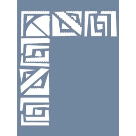 D511 Köşe Bordür Model D Serisi Stencil 15x20cm