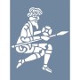 D592 Savaşçı Model D Serisi Stencil 15x20cm