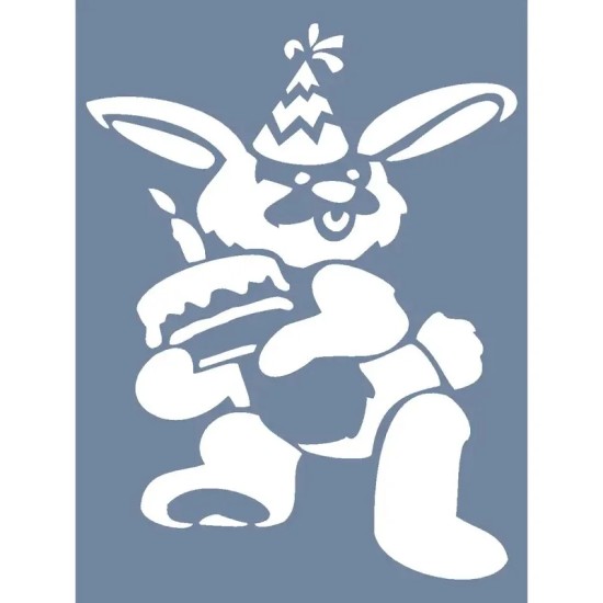 D694 Tavşan Model D Serisi Stencil 15x20cm