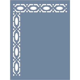 D1012 Köşe Bordür Model D Serisi Stencil 15x20cm