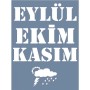 D1043 Mevsim Takvimi Sonbahar Model D Serisi Stencil 15x20cm