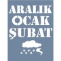 D1044 Mevsim Takvimi Kış Model D Serisi Stencil 15x20cm
