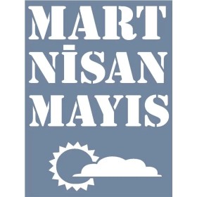 D1045 Mevsim Takvimi İlk Bahar Model D Serisi Stencil 15x20cm