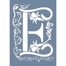 EHY34 E Harf Tribal Desen Stencil 21x30cm