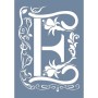 EHY34 E Harf Tribal Desen Stencil 21x30cm