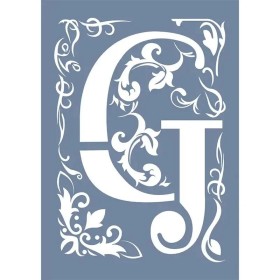 EHY38 G Harf Tribal Desen Stencil 21x30cm