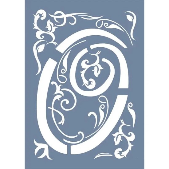 EHY57 O Harf Tribal Desen Stencil 21x30cm