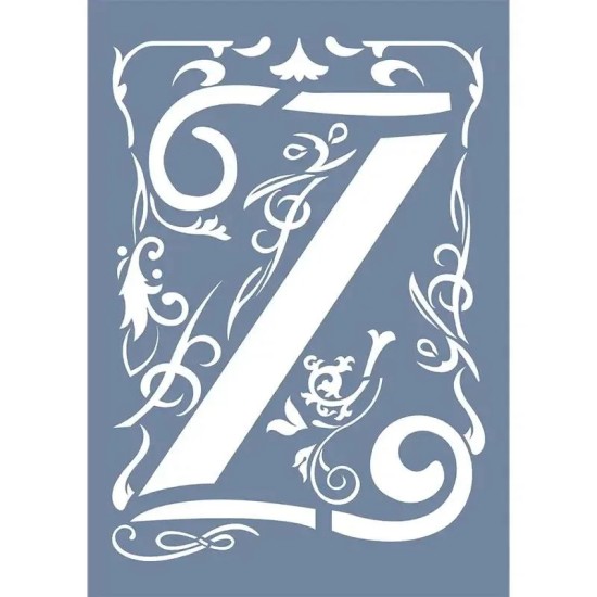 EHY76 Z Harf Tribal Desen Stencil 21x30cm