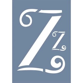 EHY77 Z Harf Desen Stencil 21x30cm