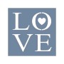 EHY80 Love Desen Stencil 20x20cm