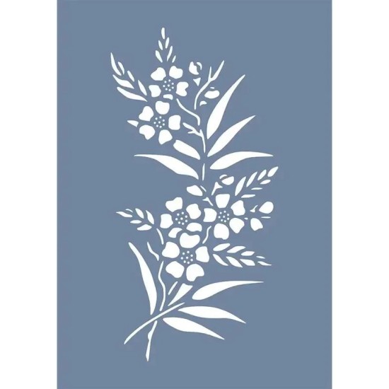 EHB30 Kır Çiçeği Desen Stencil 21x30cm