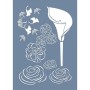 EHB34 Boru Çiçeği Desen Stencil 21x30cm