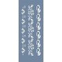 EHB39 Çiçekli Şerit Desen Stencil 10x25cm