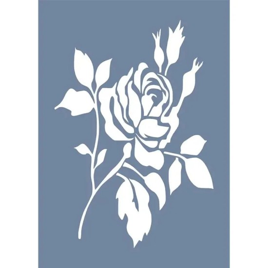 EHB42 Gül Tribal Desen Stencil 21x30cm