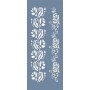 EHB45 Gül Şerit Desen Stencil 10x25cm