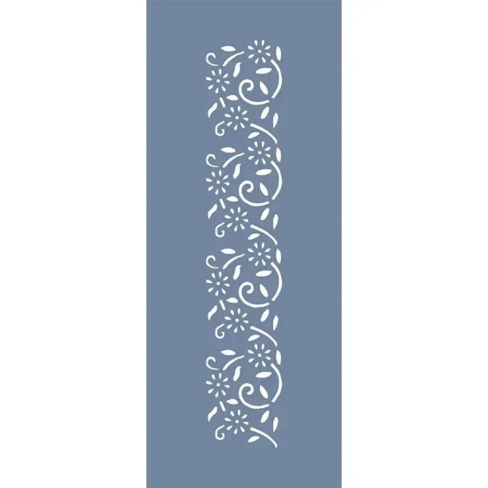 EHBR64 Bordür Desen Stencil 10x25cm