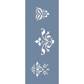 EHBR60 Bordür Desen Stencil 10x25cm