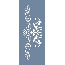 EHBR49 Bordür Desen Stencil 10x25cm
