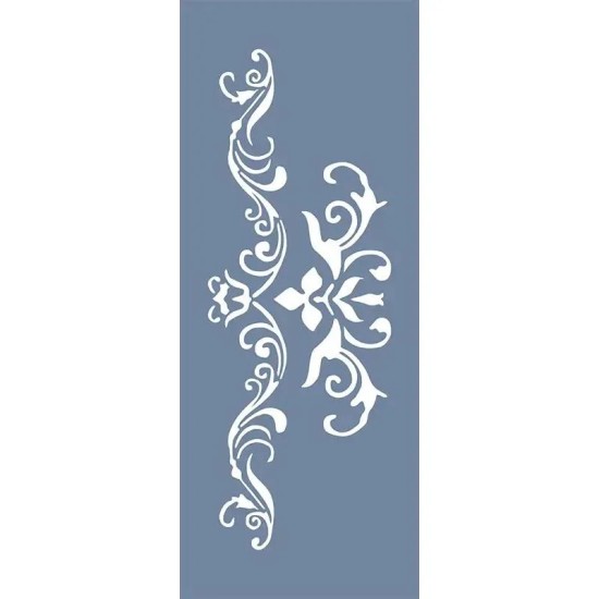 EHBR49 Bordür Desen Stencil 10x25cm