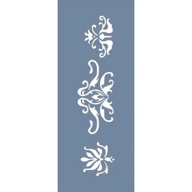 EHBR40 Bordür Desen Stencil 10x25cm